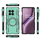 For OnePlus Ace 5 / Ace 5 Pro / 13R Butterfly Armor MagSafe Magnetic Ring Shockproof Phone Case(Light Green) - 3