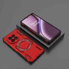 For OnePlus Ace 5 / Ace 5 Pro / 13R Butterfly Armor MagSafe Magnetic Ring Shockproof Phone Case(Red) - 2