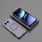 For OnePlus Nord 4 5G Global Butterfly Armor MagSafe Magnetic Ring Shockproof Phone Case(Purple) - 2