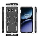For OnePlus Nord 4 5G Global Butterfly Armor MagSafe Magnetic Ring Shockproof Phone Case(Black) - 3