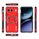 For OnePlus Nord 4 5G Global Butterfly Armor MagSafe Magnetic Ring Shockproof Phone Case(Red) - 3