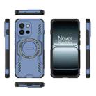 For OnePlus 13T Butterfly Armor MagSafe Magnetic Ring Shockproof Phone Case(Blue) - 3