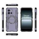 For OnePlus 13T Butterfly Armor MagSafe Magnetic Ring Shockproof Phone Case(Purple) - 3