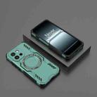 For OnePlus 13T Butterfly Armor MagSafe Magnetic Ring Shockproof Phone Case(Light Green) - 2