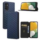 For Samsung Galaxy A14 4G / 5G Cubic Grid Texture Flip Leather Phone Case(Blue) - 1