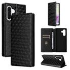 For Samsung Galaxy A26 5G Cubic Grid Texture Flip Leather Phone Case(Black) - 1