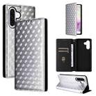 For Samsung Galaxy A26 5G Cubic Grid Texture Flip Leather Phone Case(Silver) - 1