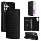 For Samsung Galaxy A56 5G / A36 5G Cubic Grid Texture Flip Leather Phone Case(Black) - 1