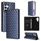 For Samsung Galaxy A56 5G / A36 5G Cubic Grid Texture Flip Leather Phone Case(Blue) - 1
