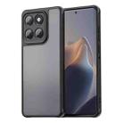 For Motorola Edge 60 Fan Dun Series TPU Hybrid PC Frosted Phone Case(Black) - 1