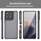 For Motorola Edge 60 Fan Dun Series TPU Hybrid PC Frosted Phone Case(Black) - 2