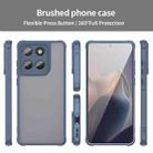 For Motorola Edge 60 Fan Dun Series TPU Hybrid PC Frosted Phone Case(Blue) - 2