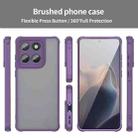 For Motorola Edge 60 Fan Dun Series TPU Hybrid PC Frosted Phone Case(Purple) - 2