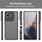 For Motorola Edge 5G 2025 Fan Dun Series TPU Hybrid PC Frosted Phone Case(Black) - 2