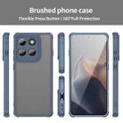 For Motorola Edge 5G 2025 Fan Dun Series TPU Hybrid PC Frosted Phone Case(Blue) - 2