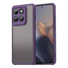 For Motorola Edge 5G 2025 Fan Dun Series TPU Hybrid PC Frosted Phone Case(Purple) - 1