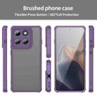 For Motorola Edge 5G 2025 Fan Dun Series TPU Hybrid PC Frosted Phone Case(Purple) - 2