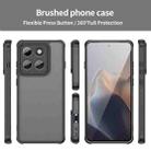 For Motorola Edge 60 Pro Fan Dun Series TPU Hybrid PC Frosted Phone Case(Black) - 2