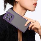 For Motorola Edge 60 Pro Fan Dun Series TPU Hybrid PC Frosted Phone Case(Purple) - 3