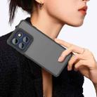 For Motorola Edge 60s Pro 5G Fan Dun Series TPU Hybrid PC Frosted Phone Case(Black) - 3