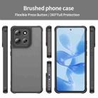 For Motorola Moto G86 5G Fan Dun Series TPU Hybrid PC Frosted Phone Case(Black) - 2