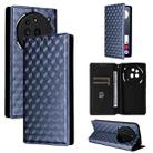 For Nothing Phone 3a Pro Cubic Grid Texture Flip Leather Phone Case(Blue) - 1