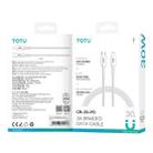 TOTU CB-20-PD 30W USB-C / Type-C to 8 Pin Crystals Braided Data Cable, Length:1.2m(White) - 2