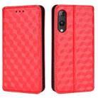 For Rakuten Hand Cubic Grid Texture Flip Leather Phone Case(Red) - 2