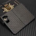 For Microsoft Surface Duo 2 Cubic Grid Texture Leather Back Cover Phone Case(Black) - 2