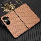 For Microsoft Surface Duo 2 Cubic Grid Texture Leather Back Cover Phone Case(Brown) - 2