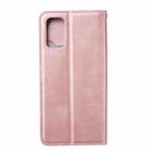For Samsung Galaxy A41 Magnetic Horizontal Flip Leather Case with Holder & Card Slots & Wallet(Rose Gold) - 3