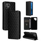 For Fairphone 5 Cubic Grid Texture Flip Leather Phone Case(Black) - 1