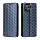 For Fairphone 5 Cubic Grid Texture Flip Leather Phone Case(Blue) - 2