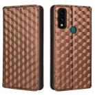 For AT&T Maestro 3 Cubic Grid Texture Flip Leather Phone Case(Brown) - 2