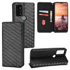 For AT&T Fusion 5G Cubic Grid Texture Flip Leather Phone Case(Black) - 1