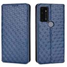 For AT&T Fusion 5G Cubic Grid Texture Flip Leather Phone Case(Blue) - 2