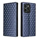 For Fossibot S2 Cubic Grid Texture Flip Leather Phone Case(Blue) - 2