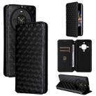 For Fossibot S3 Pro Cubic Grid Texture Flip Leather Phone Case(Black) - 1