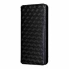 For Fossibot S3 Pro Cubic Grid Texture Flip Leather Phone Case(Black) - 2