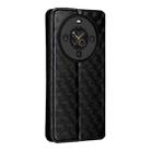 For Fossibot S3 Pro Cubic Grid Texture Flip Leather Phone Case(Black) - 3