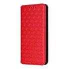 For Fossibot S3 Pro Cubic Grid Texture Flip Leather Phone Case(Red) - 2