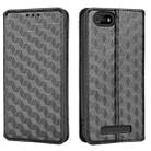 For Cloud Mobile Stratus C5 / Stratus C5 Elite Cubic Grid Texture Flip Leather Phone Case(Black) - 2