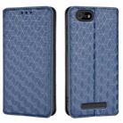 For Cloud Mobile Stratus C5 / Stratus C5 Elite Cubic Grid Texture Flip Leather Phone Case(Blue) - 2