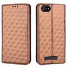 For Cloud Mobile Stratus C5 / Stratus C5 Elite Cubic Grid Texture Flip Leather Phone Case(Brown) - 2