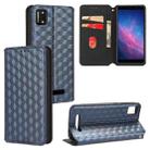 For Cloud Mobile Stratus C7 Cubic Grid Texture Flip Leather Phone Case(Blue) - 1