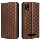 For Cloud Mobile Stratus C7 Cubic Grid Texture Flip Leather Phone Case(Brown) - 2