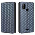 For HotPepper Chilaca HPPL60A Cubic Grid Texture Flip Leather Phone Case(Blue) - 2