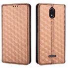 For HotPepper Serrano3 Cubic Grid Texture Flip Leather Phone Case(Brown) - 2