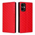 For Boost Mobile Celero 5G 2024 / Celero 3 5G Cubic Grid Texture Flip Leather Phone Case(Red) - 2