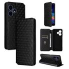 For Boost Mobile Celero 5G+ 2024 Cubic Grid Texture Flip Leather Phone Case(Black) - 1